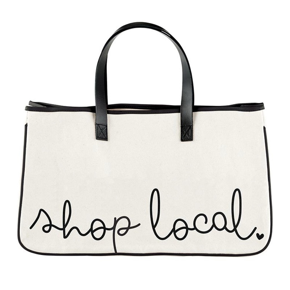 Santa Barbara Design Studio canvas tote “shop local” - New